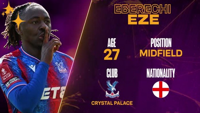 Eberechi Eze Fan Mail Address